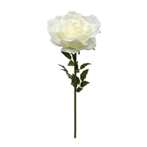 Giant Silk Roses Cream 130cm VM Display Prop Artificial Flowers